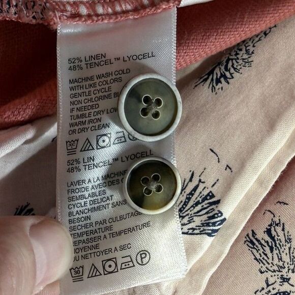 Tommy Bahama Men's Salmon Linen & Tencel Blend Relaxed Fit Shorts Size 40 - Picture 10 of 13